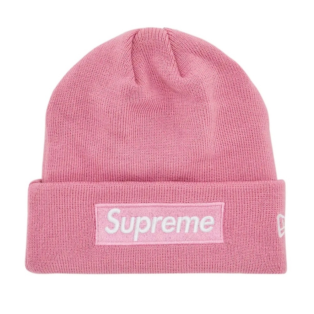 Supreme Box Logo Beanie Dusty Pink OS New With Tags